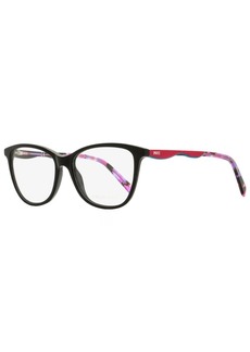 Emilio Pucci Women's Rectangular Eyeglasses EP5095 001 Black/Rose 54mm
