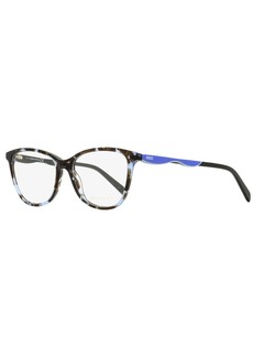 Emilio Pucci Women's Rectangular Eyeglasses EP5095 055 Blue Havana 54mm