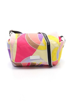 Emilio Pucci Mothers Bag Shoulder Bag Canvas Leather Multicolor