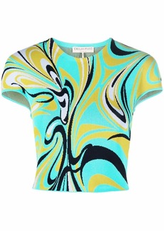 Emilio Pucci Onde-print knitted T-shirt