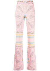 Emilio Pucci shell-print trousers