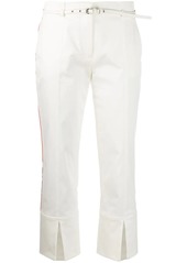 Emilio Pucci side-stripe split-hem cropped trousers