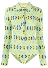 Emilio Pucci snakeskin-print knitted bodysuit