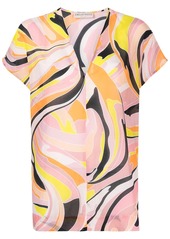 Emilio Pucci Vetrate print two-piece beach cover up
