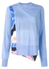 Emilio Pucci Wally print panelled jumper