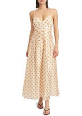 En Saison Polka Dot A-Line Dress