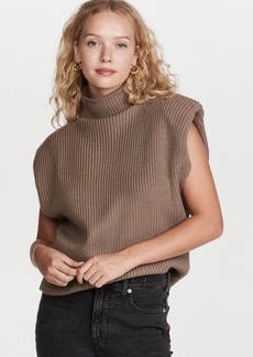 En Saison Sweater Pullover with Shoulder Pads