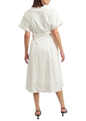 En Saison Women's Lorena Short-Sleeve Midi Dress - Off White
