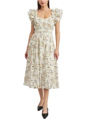 En Saison Women's Mindy Cotton Midi Dress - Sage Multi
