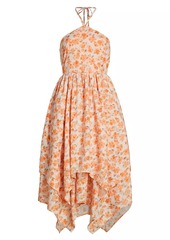 En Saison Everly Floral Cotton-Blend Handkerchief Dress