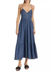 En Saison Sere Denim Midi-Dress