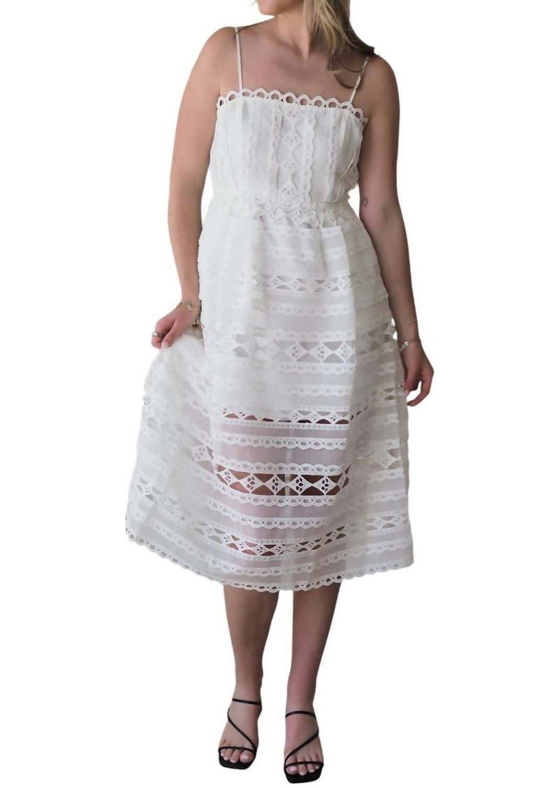 Endless Rose Bella Combination Lace Dress In White