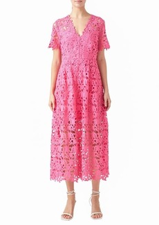 Endless Rose Allover Lace Midi Dress