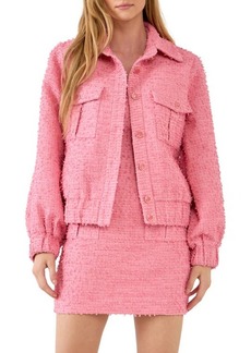Endless Rose Bouclé Jacket in Pink at Nordstrom