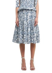 Endless Rose Linen & Cotton Fit & Flare Skirt