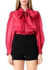 Endless Rose Organza Bow Tie Shirt