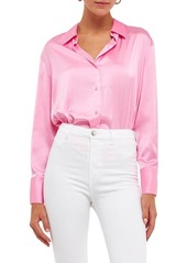 Endless Rose Satin Button-Up Shirt