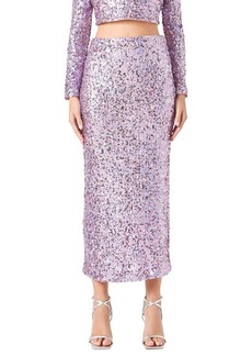 Endless Rose Sequin Midi Skirt