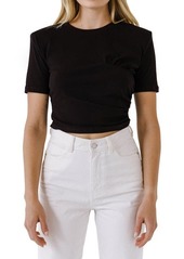 Endless Rose Shirred Detail Crop Top