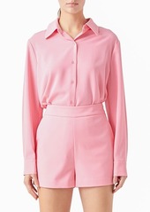 Endless Rose Solid Button-Up Shirt