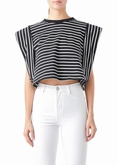 Endless Rose Stripe Crop T-Shirt