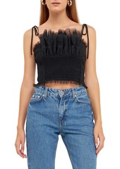 Endless Rose Tulle Crop Tank Top