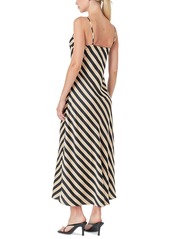 endless rose Women's Striped Sleeveless Maxi Dress - Cream/blac