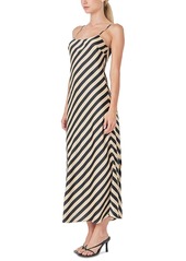 endless rose Women's Striped Sleeveless Maxi Dress - Cream/blac