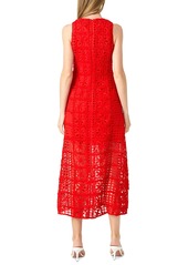 endless rose Women's Textured Maxi Dress - Red