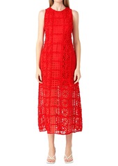 endless rose Women's Textured Maxi Dress - Red