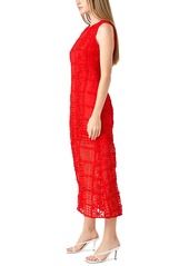 endless rose Women's Textured Maxi Dress - Red