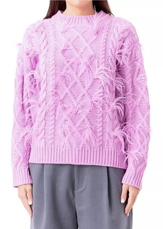 Endless Rose Feather Detail Sweater