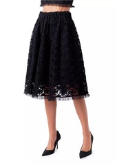 Endless Rose Floral Lace Midi Skirt