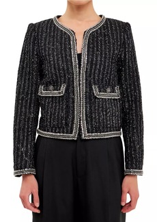 Endless Rose Sequin Tweed Jacket