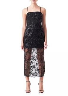 Endless Rose Sequins Embroidered Cocktail Dress