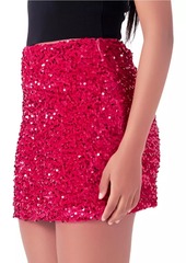 Endless Rose Sequins Velvet Skirt