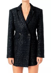 Endless Rose Tweed Blazer Romper