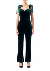 Endless Rose Velvet Satin Sweetheart Jumpsuit