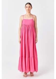 endless rose Women's Babydoll Maxi Dress - Fuchsia
