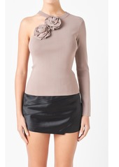 Endless Rose Women's Rose Knit Top - Taupe