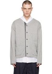 Engineered Garments Gray Metallic Cardigan