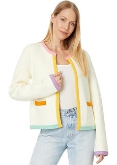 English Factory Color Block Sweater Cardigan