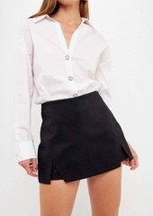 English Factory Dezi Oversized Collared Shirt In White