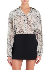 English Factory Abstract Floral Shirt