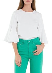 English Factory Bell Sleeve Cotton Top