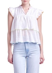 English Factory Colorblock Edge Tiered Top