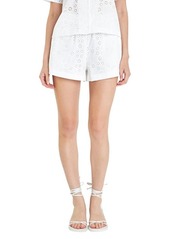 English Factory Floral Embroidered Cotton Shorts