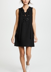 ENGLISH FACTORY Lace Up Front Dress