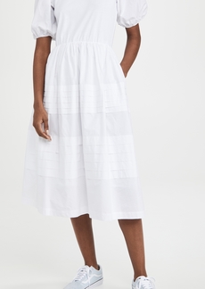 ENGLISH FACTORY Pleated Detail Dress