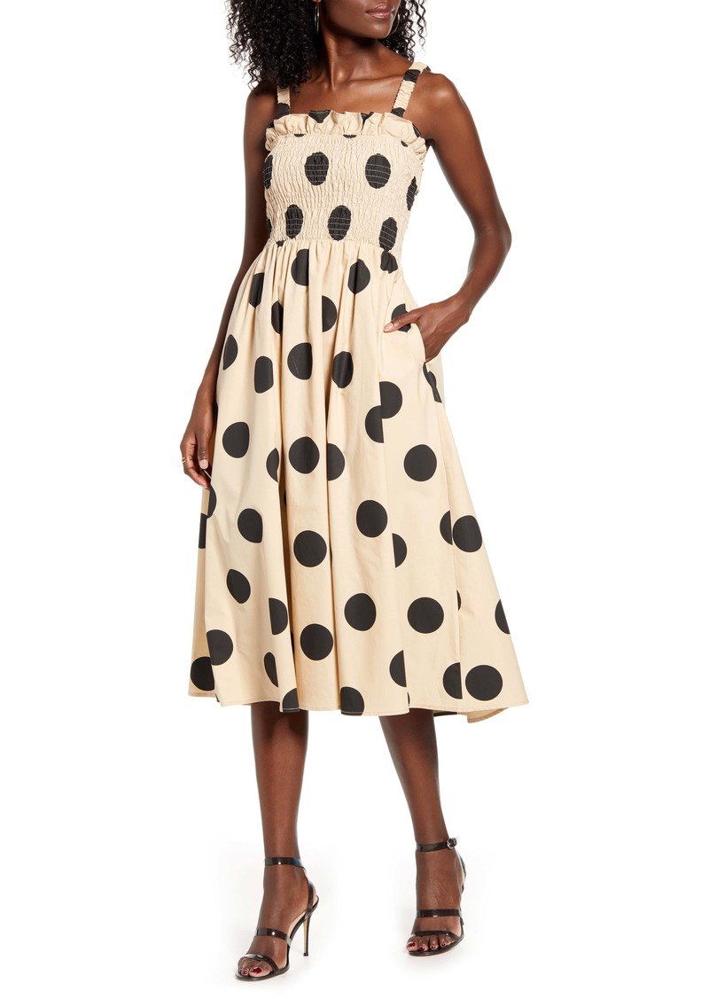 english factory polka dot dress